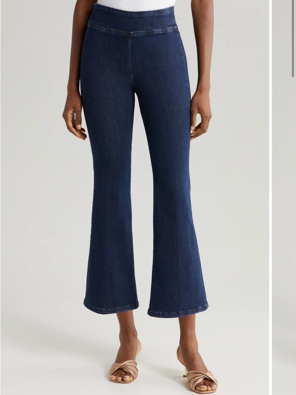 NWT FRAME Jet Set Crop Mini Bootcut Pull-On Jeans Keller Wash Color - Size 1
